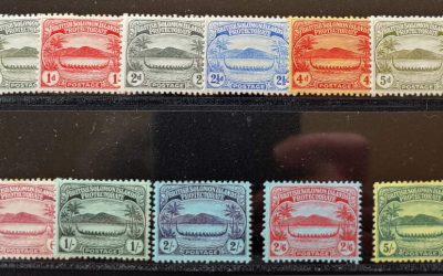 Solomon Islands #8-18 F/VF Mint 1908/11 War Canoe Set (11)
