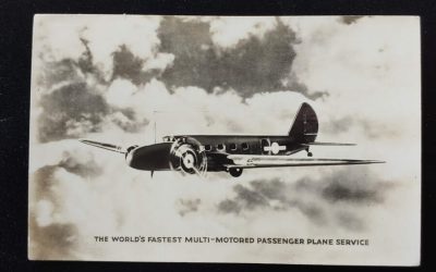 United Air Lines Unused World’s Fastest Passenger Plane Postcard