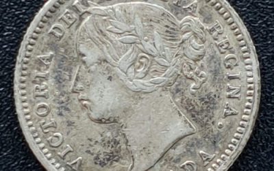 Canada XF+ 1896 Queen Victoria Silver 10 Cents