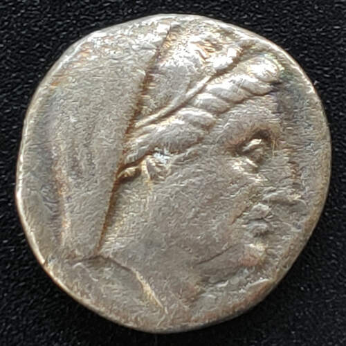Greece/Byzantium circa 221 BC 4.6gm Silver Drachm w/ Demeter