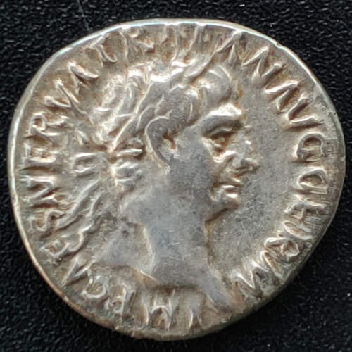 Trajan 98-117 AD 3.14gm Silver Denarius w/ Abundantia