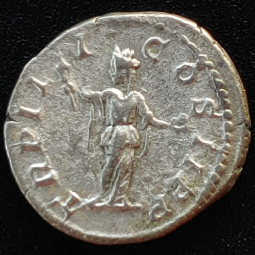 Geta as Augusta 209-222 AD 3gm Silver Denarius w/ Providentia etc