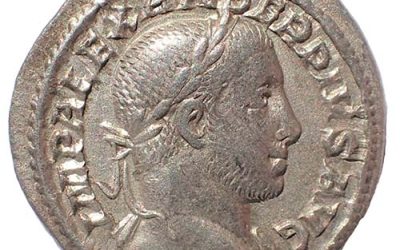 Severus Alexander 222-235 AD 20mm 3.1gm Silver Denarius w/ Providentia