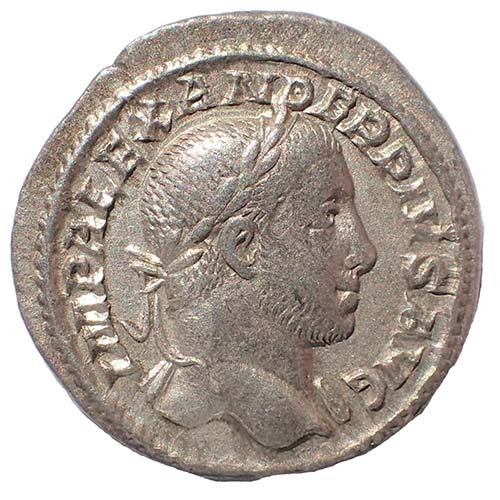 Severus Alexander 222-235 AD 20mm 3.1gm Silver Denarius w/ Providentia