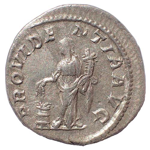 Severus Alexander 222-235 AD 20mm 3.1gm Silver Denarius w/ Providentia