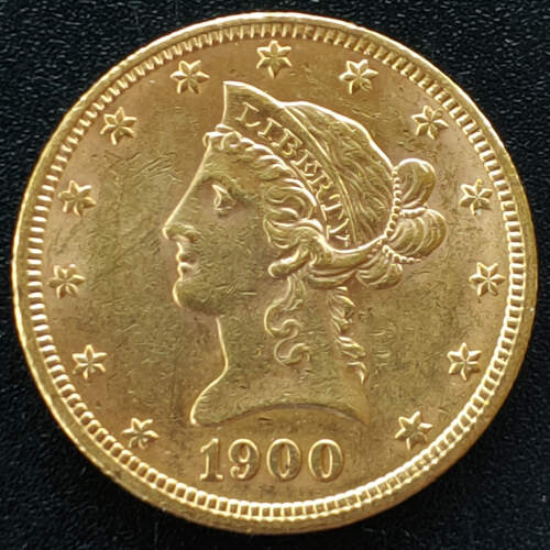 U.S.A. XF 1900 Coronet Gold $10 Eagle, trifle rim nick .48375oz AGW