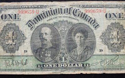 Dominion of Canada #DC-18di VG 1911 Horseblanket $1