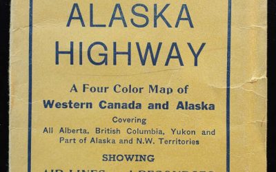 Mundy’s 1943 colour Map of Alaska Highway and Western Canada