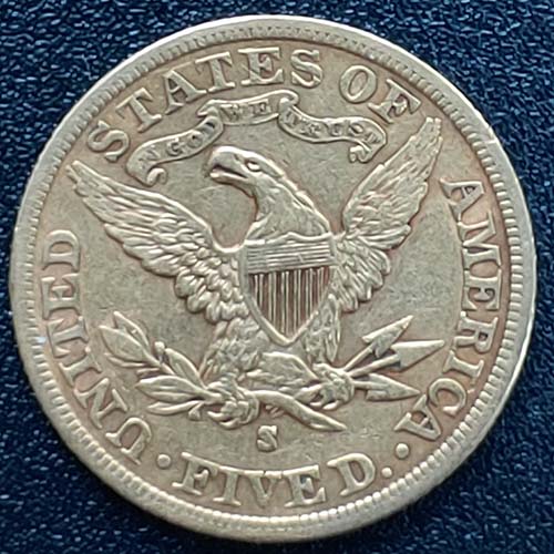 U.S.A. XF 1903S Coronet $5 Gold Half Eagle trifle rim nick .24187oz
