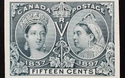 Canada #58P VF 1897 15c Jubilee Plate Proof, 600 issued