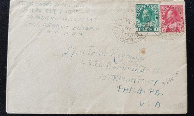 F.P.O. Cda Military Long Branch, On. 29 Oct 1918 3c Cover to U.S.