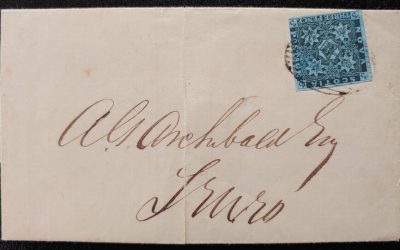 Nova Scotia #3 9 Jan 1855 Tatamagouche/Truro FLS w/ b/s