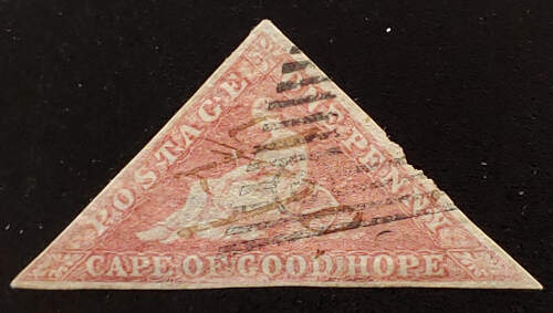 Cape of Good Hope #12 Used 1863/64 1d Cape Triangle