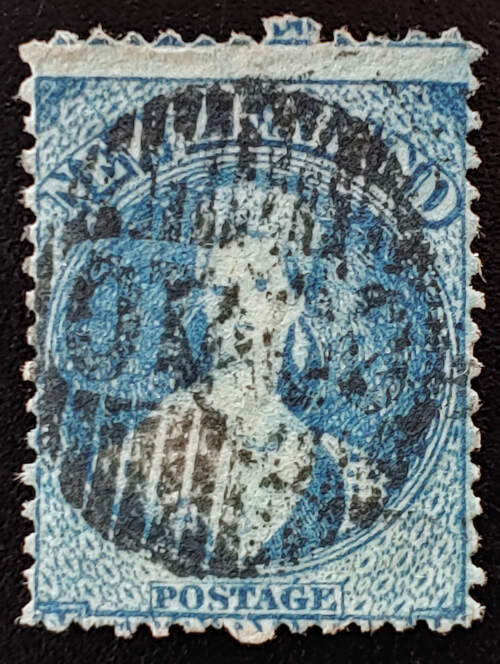 N.Z. #17 Used 1862 2d Chalon US$450