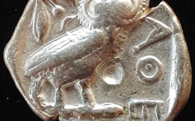 Athens 449-413 BC Owl 17gm Silver Tetradrachm, some test marks