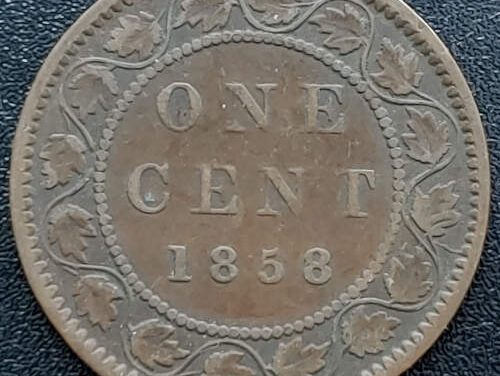 Province of Canada VG/F 1858 first Large Cent