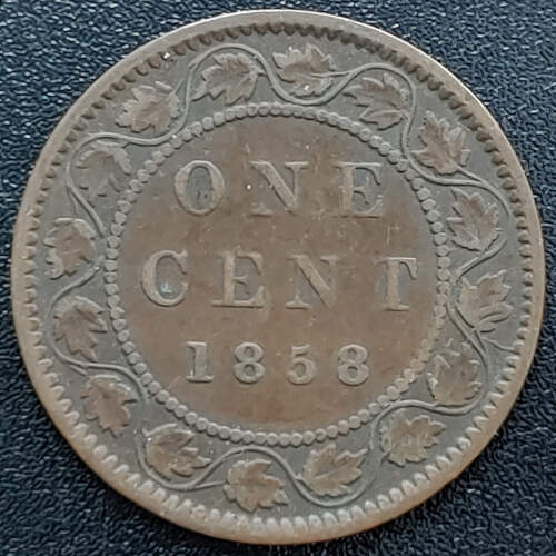 Province of Canada VG/F 1858 first Large Cent $120