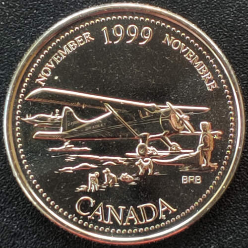 Canada BU September 1999 No Denomination Mule 25 Cents $100+