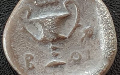 Greece/Boeotia 395-340 BC 2.23gm Silver Hemidrachm
