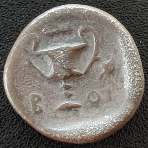 Greece/Boeotia 395-340 BC 2.23gm Silver Hemidrachm