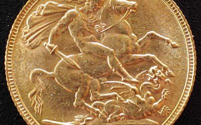 G.B. Unc 1907 Edward VII Gold Sovereign .234oz