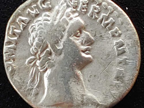 Domitian 81-96 AD 18mm 3.2gm Silver Denarius w/ Minerva etc