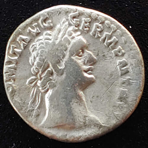 Domitian 81-96 AD 18mm 3.2gm Silver Denarius w/ Minerva etc