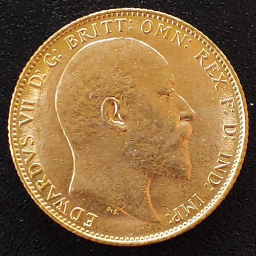 G.B. Unc 1907 Edward VII Gold Sovereign .234oz