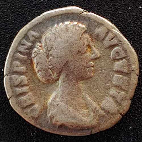 Crispina Augusta 178-182 AD 2.47gm Silver Denarius w/ Ceres etc