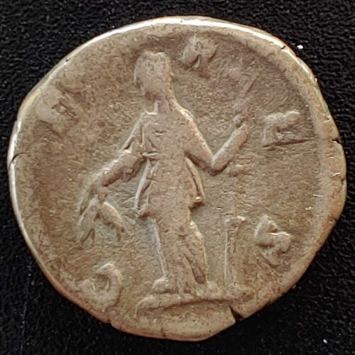 Crispina Augusta 178-182 AD 2.47gm Silver Denarius w/ Ceres etc