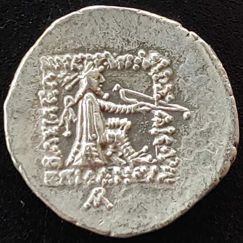 Parthia, Mithridates II 121-91 BC 21mm 4gm Silver Drachm