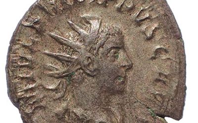Philip II as Caesar 244-247 AD 22mm 3.3gm Silver Antoninianus