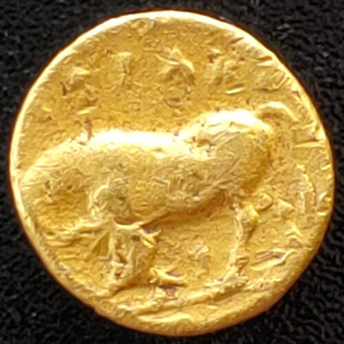 Sicily, Syracuse, Agathokles 317-289 BC 1.4gm Gold 1/6 Stater