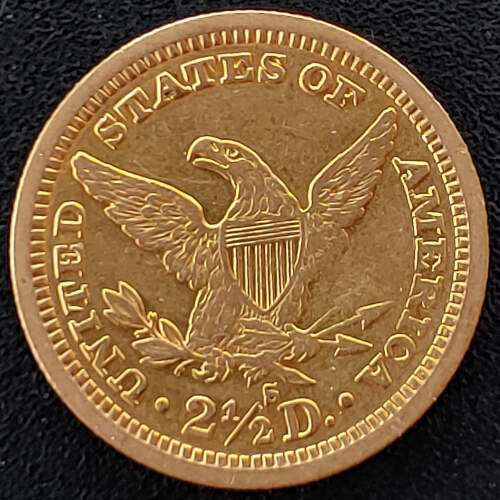 U.S.A. XF 1878S Coronet Gold $2.50 Quarter Eagle .12094oz AGW