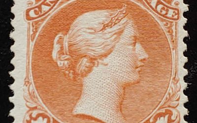 Canada #22 Fine Unused 1868 1c Large Queen