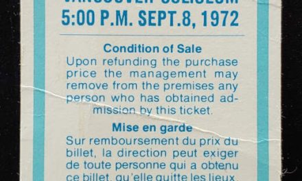 Canada/USSR 8 Sept 1972 Vancouver Coliseum Hockey Ticket stub