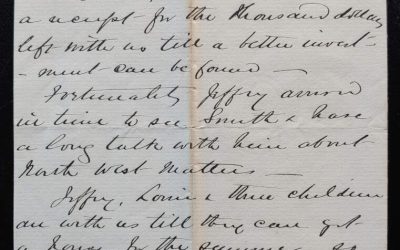 Toronto 13 Apr 1882 2pg Letter to Anne Smith from her bro William