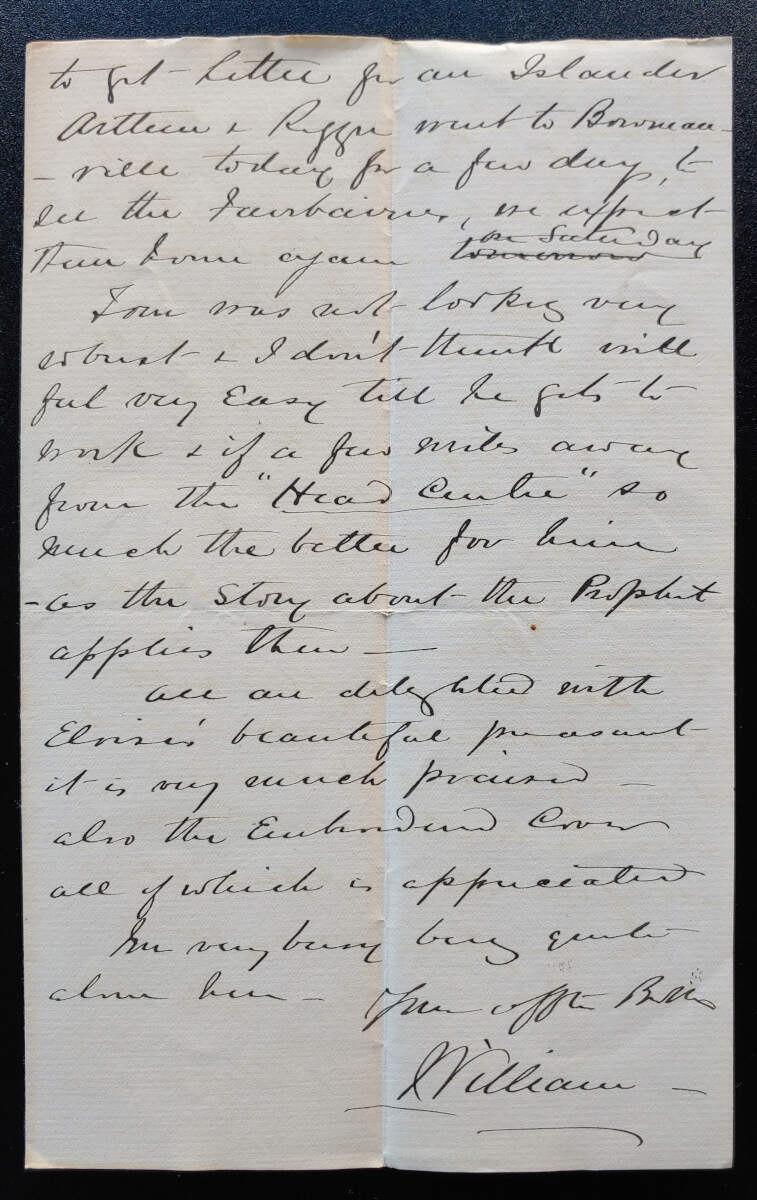 Toronto 13 Apr 1882 2pg Letter to Anne Smith from her bro William