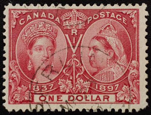Canada #61 Fine Berlin Used $1 Jubilee $600