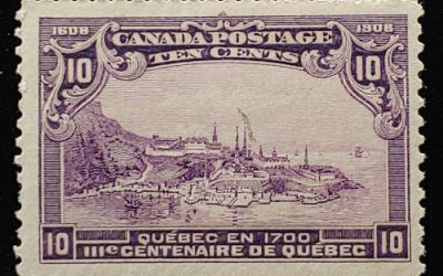 Canada #101 F/VF Never Hinged 1908 10c Quebec