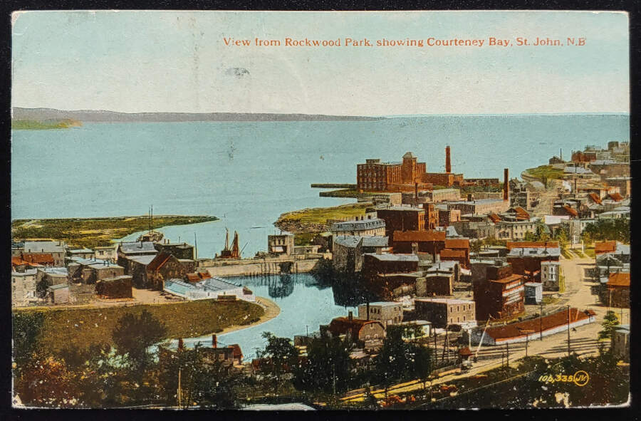 North Sydney, N.S. 23 Jul 1924 Tri-colour 6c Admiral Postcard to France