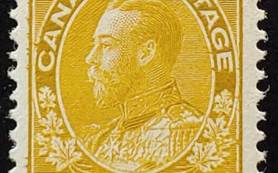 Canada #113 VFNH 1918 7c wet printing Admiral