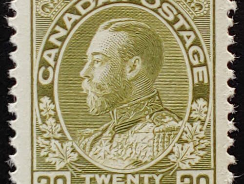 Canada #119 VFNH 1925 20c dry printing Admiral