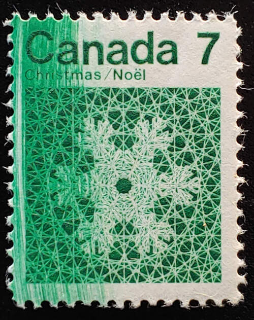 Canada #555 Never Hinged 1971 7c unlisted Ink Smear Variety