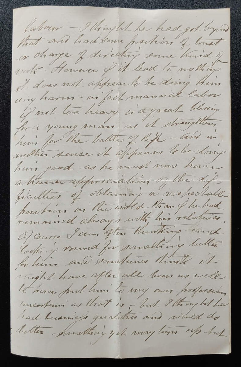 New Westminster, B.C. 27 Sep 1881 4-pg Marcus Smith letter to wife