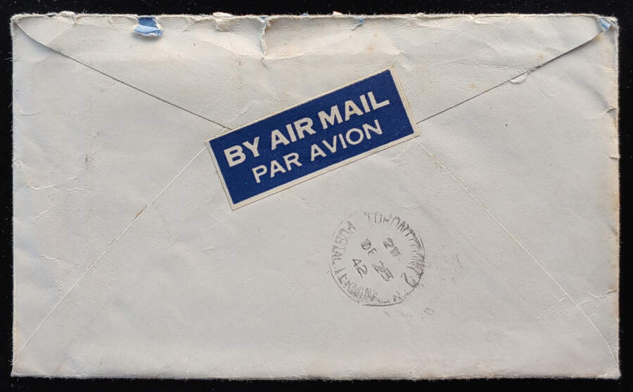 Canada #CE1 22 Dec 1942 16c Special Delivery Cover w/ contents