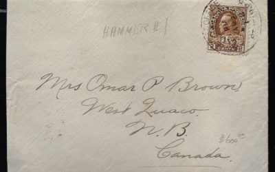 Post Office Canada Militia St Jean, PQ Hammer #1 26 Aug 1918 Cover