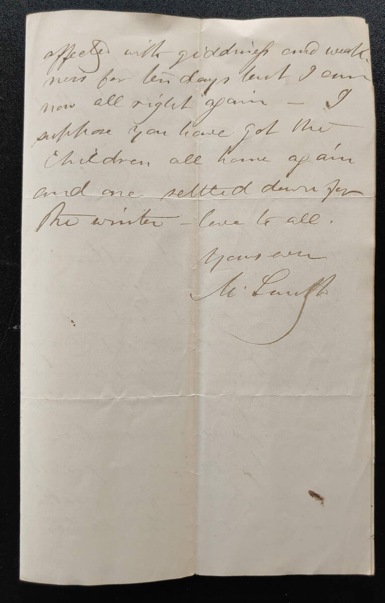 New Westminster, B.C. 18 Oct 1881 4-pg Marcus Smith Letter to wife