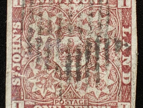 Newfoundland #1 VF Used 1d Brown Violet