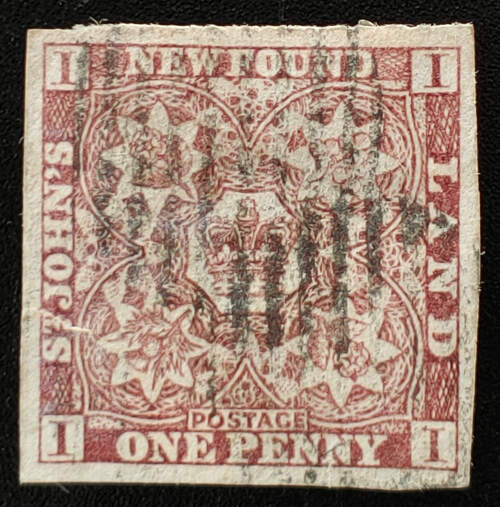 Newfoundland #1 VF Used 1d Brown Violet $350